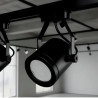 Cabezal riel ILUMROS para 1 luz GU10 AR111 pvc negro