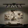 Cabezal riel ILUMROS para 1 luz GU10 AR111 pvc negro