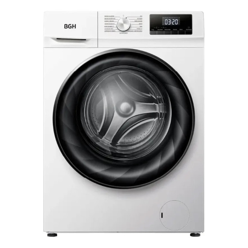 Lavasecarropas BGH BWDN10W25AR inverter carga frontal 10Kg/seca 6kg 1400rpm blanco