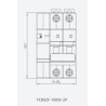Interruptor automático CNC inteligente YCB9ZF-100W-2x25A