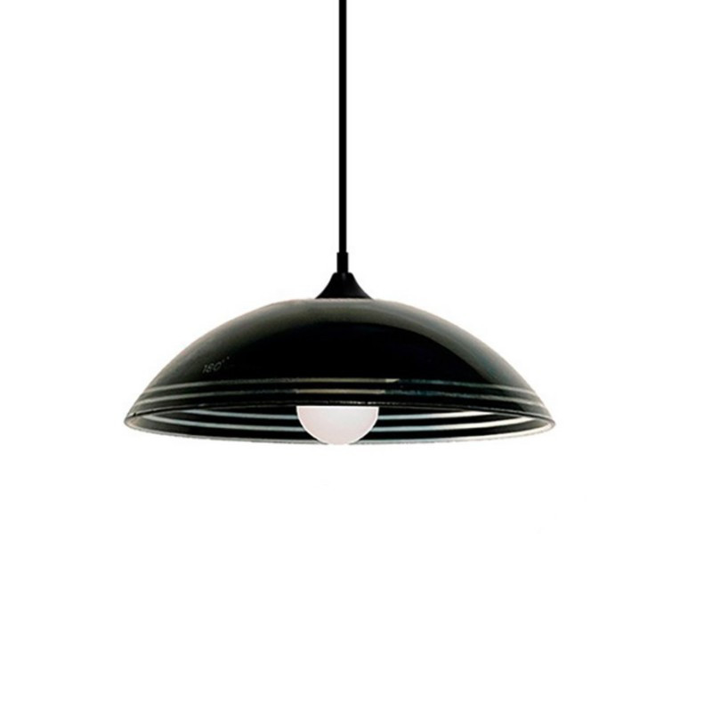 Colgante 180° ILUMINACIÓN MAIN para 1 luz E27 vidrio negro