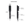 Cepillo Eléctrico GADNIC HAIR PRO alisador y modelador 45W negro