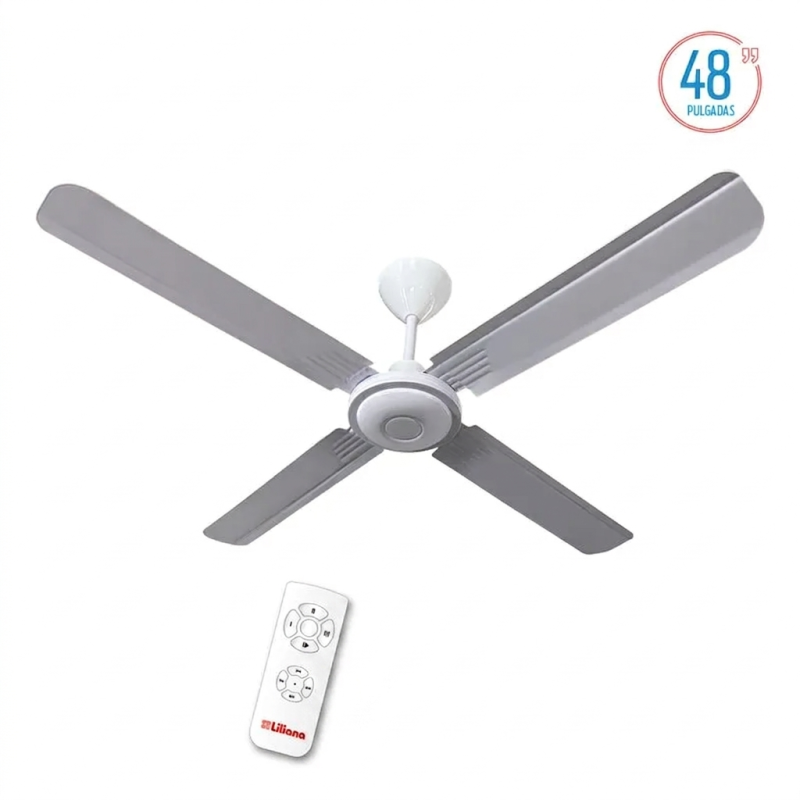Ventilador de techo LILIANA VTHB104R 48' 65W 4 paletas metálicas blanco