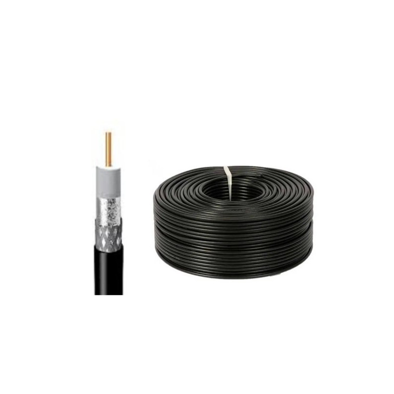 Cable Coaxial EPUYEN RG59 75 ohms negro foam 50% bishield