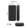 Power Bank GADNIC BC-66 carga rápida 25000mAh dual USB