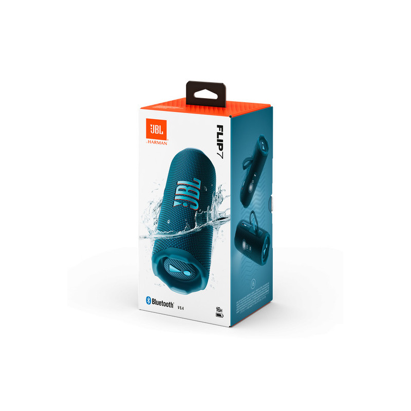Parlante JBL FLIP 7 AZUL bluetooth portátil resistente al agua