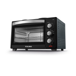 Horno eléctrico YELMO YL-45AN doble anafe 45 litros 1600w negro