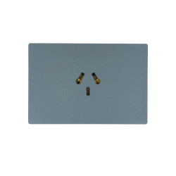 Conjunto armado MACROLED MILAN 1 toma polarizado combinado 10a 250vca gris