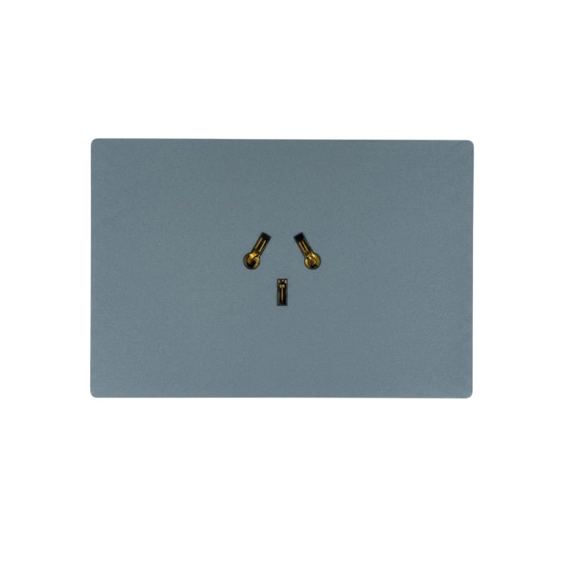 Conjunto armado MACROLED MONACO 1 toma polarizado combinado 10a 250vca gris