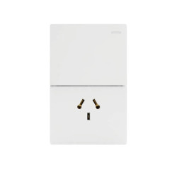 Conjunto armado MACROLED MILAN 1 punto y toma polarizado combinado 10a 250vca blanco