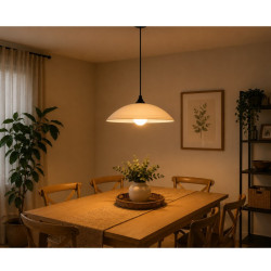 Colgante 180° ILUMINACIÓN MAIN para 1 luz E27 vidrio negro
