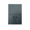 Conjunto armado MACROLED MONACO 1 punto y toma polarizado combinado 10a 250vca gris