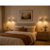 Aplique SAN JUSTO OSTENDE cabezal cónico orientable 2 luces GU10 blanco