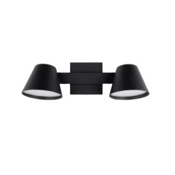 Aplique SAN JUSTO OSTENDE cabezal cónico orientable 2 luces GU10 negro