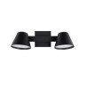 Aplique SAN JUSTO OSTENDE cabezal cónico orientable 2 luces GU10 negro