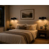 Aplique SAN JUSTO OSTENDE cabezal cónico orientable 2 luces GU10 negro