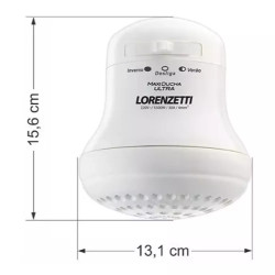 Ducha eléctrica LORENZETTI maxi ultra 10983/8 5500w 220v alta sensibilidad