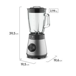 Licuadora ELECTROLUX experience 1,95 litros vidrio 800W 5 vel. acero inoxidable