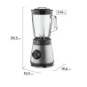 Licuadora ELECTROLUX experience 1,95 litros vidrio 800W 5 vel. acero inoxidable