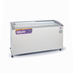 Freezer exhibidor INELRO FIH 400 PI PLUS tapa vidrio curvo 392 Litros