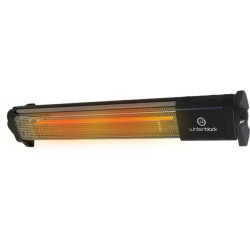 Calefactor piso pared WHITENBLACK infrarrojo 600/1200 Watts cuarzo