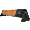 Calefactor piso pared WHITENBLACK infrarrojo 600/1200 Watts cuarzo