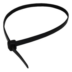 Precinto Nylon Negro CNC 5x200mm Resistente UV Bolsa x 100u