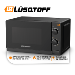 Microondas mecánico LUSQTOFF LQ-HM200M 20 Litros 700W negro