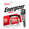 Pila AAA ENERGIZER MAX 1.5V 4 unidad