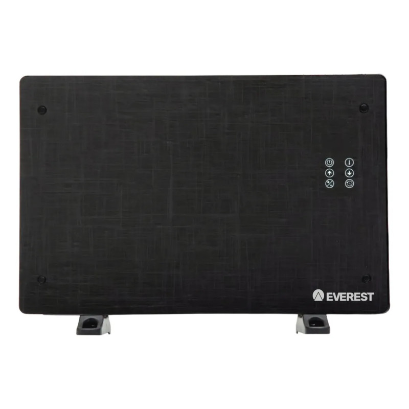 Vitrocalefactor EVEREST JX-1420 Digital plano 2000W con forzador negro