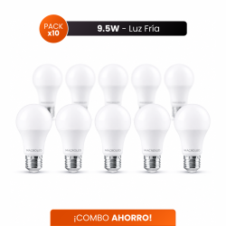Combo Ahorro MACROLED 10 lámparas led 9.5W
