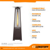 Calefactor exterior LUSQTOFF JK-1010 Pirámide 10000 Kcal bronce