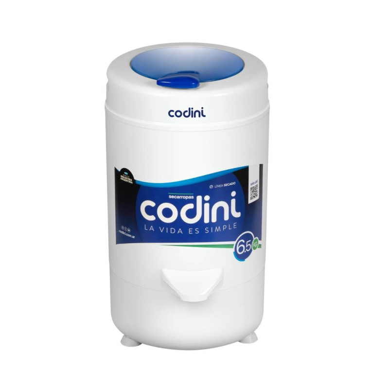 Secarropas CODINI ADVANCE6.5 centrífugo carga superior 6,5kg 2800rpm blanco