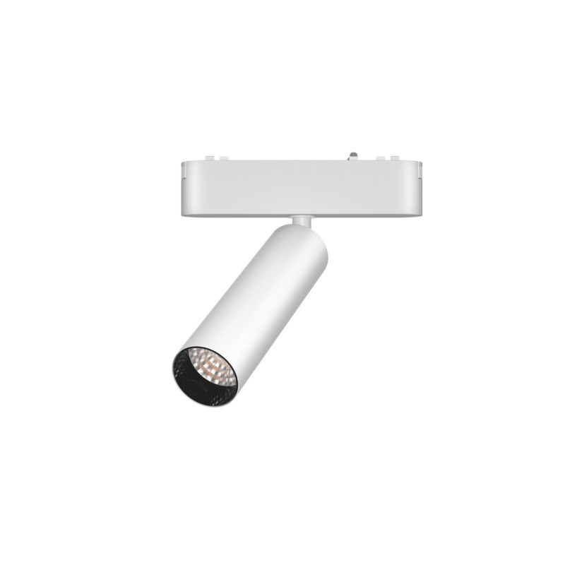 Cabezal móvil MACROLED SKYLINE para riel magnético DC48V 24º 12W 2700K dim blanco