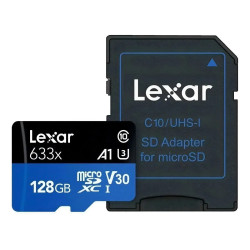 LEXAR MEMORIA MICRO SD 128GB CLASE 10 633X