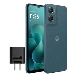 Celular MOTOROLA G06 4GB RAM 128GB NFC azul con cargador