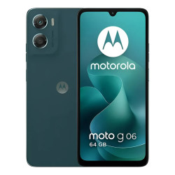 Celular MOTOROLA G06 4GB RAM 64GB NFC azul con cargador