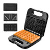 Sandiwchera SUONO HOG0226 3 en 1 850W antiadherente negra