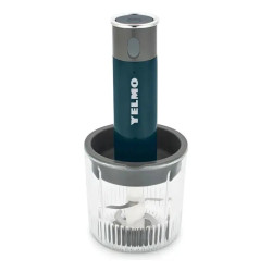 Picadora de alimentos YELMO PC-5812 60W inalámbrica 800ml azul