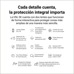 Cámara de seguridad EZVIZ H9C DUAL 5+5MP con visión nocturna