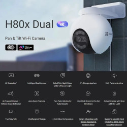 Cámara de seguridad EZVIZ CAMARA H80X DOBLE LENTE (8+2MP)