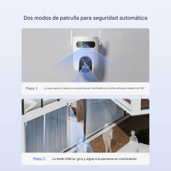 Cámara de seguridad EZVIZ H9C doble lente 3+3 MP 2K con Visión Nocturna