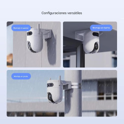Cámara de seguridad EZVIZ H9C doble lente 3+3 MP 2K con Visión Nocturna