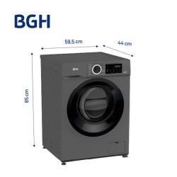 Lavarropas automático BGH BWFE06S24AR inverter 6KG 1000RPM carga frontal Silver