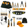 Kit bolso + herramientas manuales LUSQTOFF 20 piezas