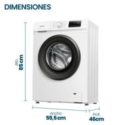 Lavarropas automático PHILCO PHLF6510B2 carga frontal 6,5kg 1000rpm Blanco