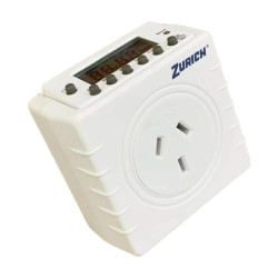 ZURICH TIMER DIGITAL COMPACTO PROGRAMABLE ENCHUFABLE