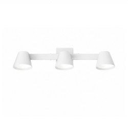 Aplique SAN JUSTO OSTENDE cabezal cónico orientable 3 luces GU10 blanco micro