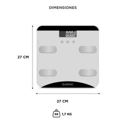 Balanza para baño GADNIC digital control grasa Peso soportado 180kg