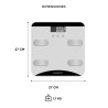 Balanza para baño GADNIC digital control grasa Peso soportado 180kg